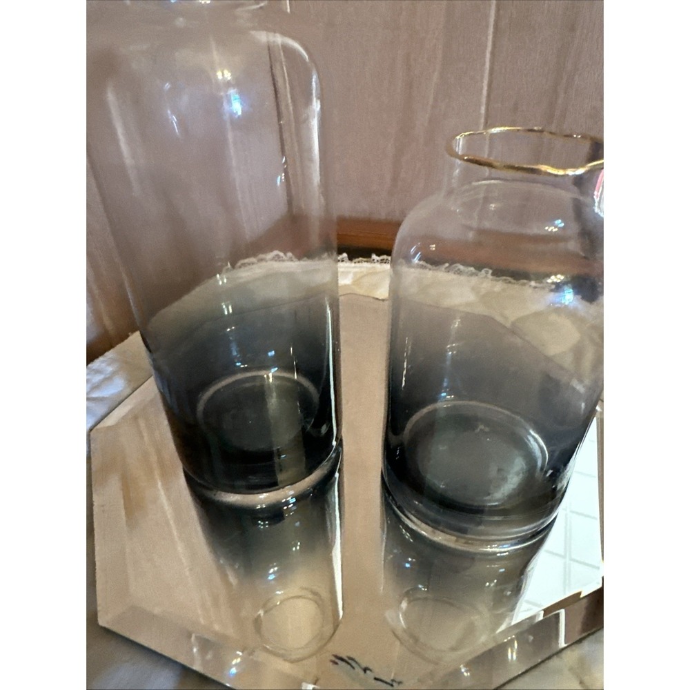 Potion Radiant Faded Blue And Clear Vases - Picture 4 of 5